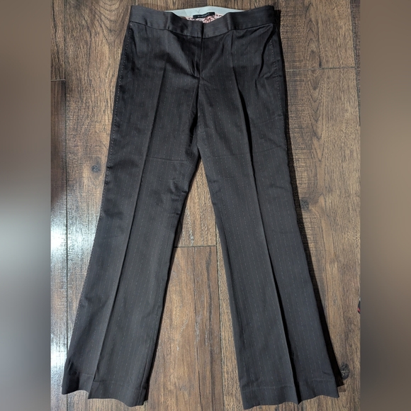 Elie Tahari Women's Long Sleeved Collared Lined Two Piece Pant Suit Brown Size 8 - Picture 10 of 16